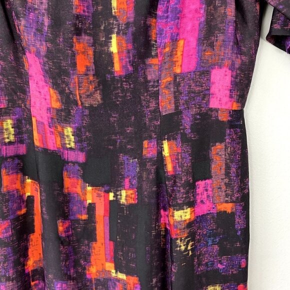 Shoshanna Abstract Print Mini Dress 4 - Picture 4 of 11